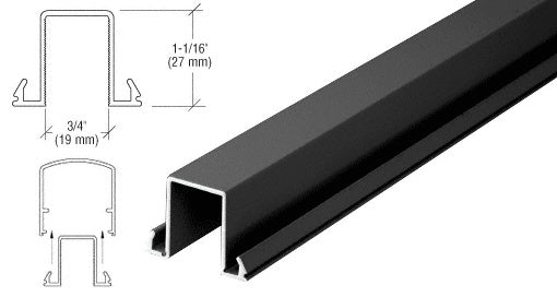 CRL Horizontal Snap-In Infill for Glass 241" Long