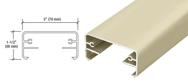 CRL Hansen 200X Series 241" Long Top Rail