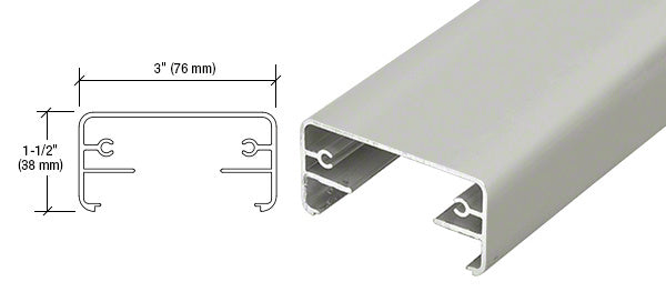 CRL Hansen 200X Series 241" Long Top Rail