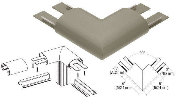 CRL 350 Series Top Cap 90º Corner