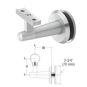 CRL-Blumcraft® Pacific Series Glass Mounted Hand Rail Bracket