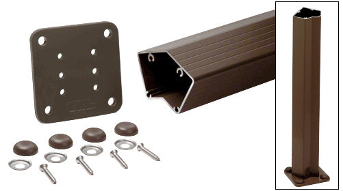 CRL 200, 300, 350, and 400 Series 48" Long 135 Degree Surface Mount Post Kit