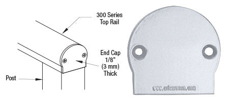 CRL 300 Series Decorative End Cap