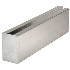 CRL Brushed Stainless Grade 304 12" Welded End Cladding for B6S Series Square Base Shoe *DISCONTINUED*