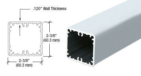 CRL 200, 300, 350, and 400 Series 42" Fascia Mount Post Only