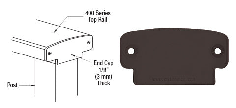 CRL 400 Series Decorative End Cap