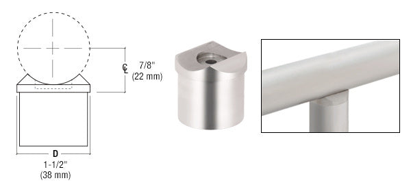 CRL Perpendicular Collar for 1-1/2" Tubing