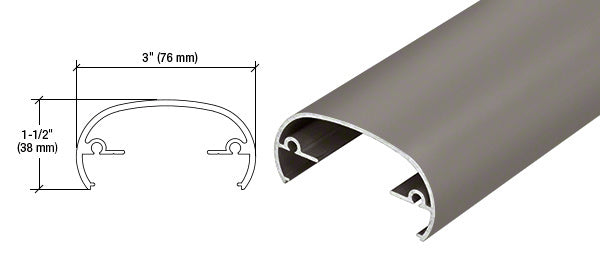 CRL Hansen 320X Series 241" Long Top Rail