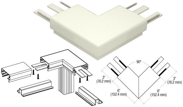 CRL 200 Series Top Cap 90º Corner