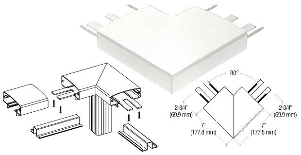 CRL 400 Series Top Cap 90º Corner