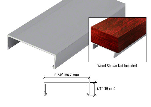 CRL Hansen Wood Top Rail 241" Long