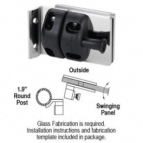 CRL 316 1.9" Round Post Mount Gate Latch