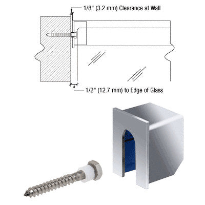 CRL Stainless Stabilizing End Cap for 11 Gauge Cap Railings