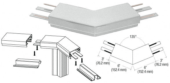 CRL 200 Series Top Cap 135º Corner