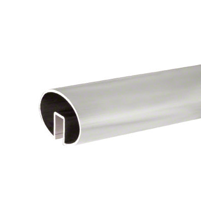 CRL 4" x 2-1/2" Oval Extruded Aluminum Cap Rail for 1/2" or 5/8” Glass