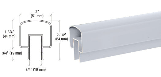 CRL 100 Series 241" Top Rail