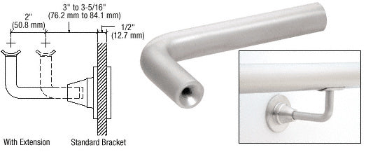 CRL Newport Series Extension Arms for HR2D Series Brackets