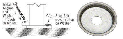 CRL Stainless Steel Button Washer