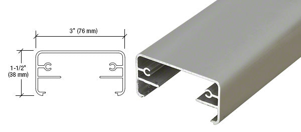 CRL Hansen 200X Series 241" Long Top Rail