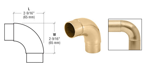 CRL EZ Radius 90 Degree Corner for 1-1/2" Tubing