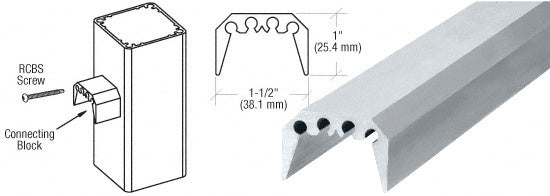 CRL 200, 300, 350 and 400 Series 12" Rail Connecting Block