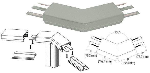 CRL 200 Series Top Cap 135º Corner