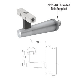 CRL-Blumcraft® Pacific Series Post Mounted Hand Rail Bracket