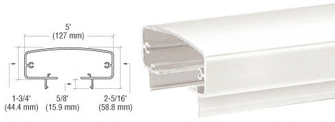 CRL 400 Series 241" Top Rail