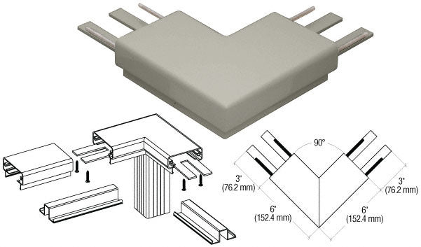 CRL 200 Series Top Cap 90º Corner