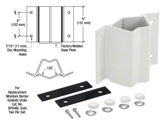 CRL Inside 135 Degree Fascia Mounted Bracket