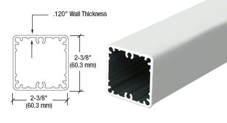 CRL 200, 300, 350, and 400 Series 36" Fascia Mount Post Only