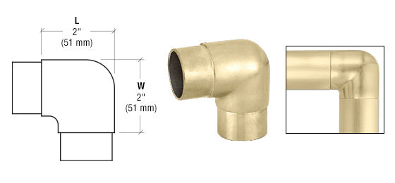 CRL Sharp Radius 90 Degree Corners for 1-1/2" Tubing