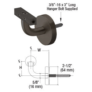 CRL-Blumcraft® Imperial Series Wall Mounted Hand Rail Bracket