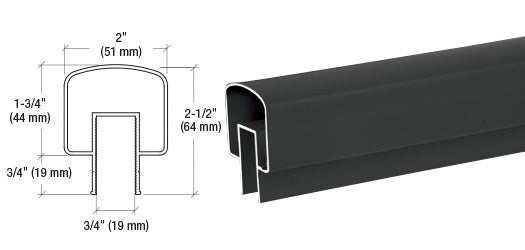 CRL 100 Series 241" Top Rail