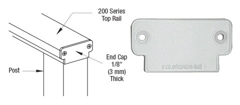 CRL 200 Series Decorative End Cap