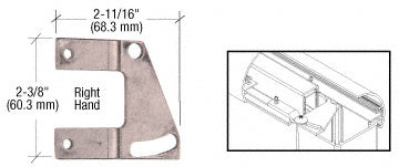 CRL Adjustable Right Hand Top Rail Fastening Plate