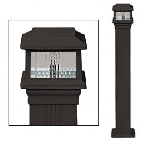 CRL Decorative Cap Light for 4" x 4" Vertical Aluminum Post