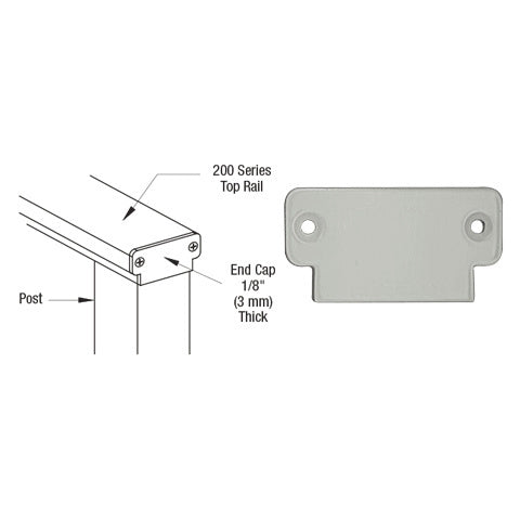 CRL 200 Series Decorative End Cap