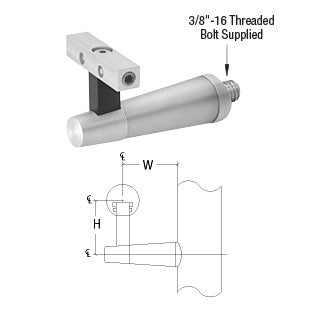 CRL-Blumcraft® Pacific Series Post Mounted Hand Rail Bracket