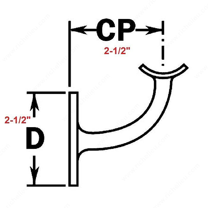 Sturdy Bracket with Three Installation Screws for Decorative Handrail