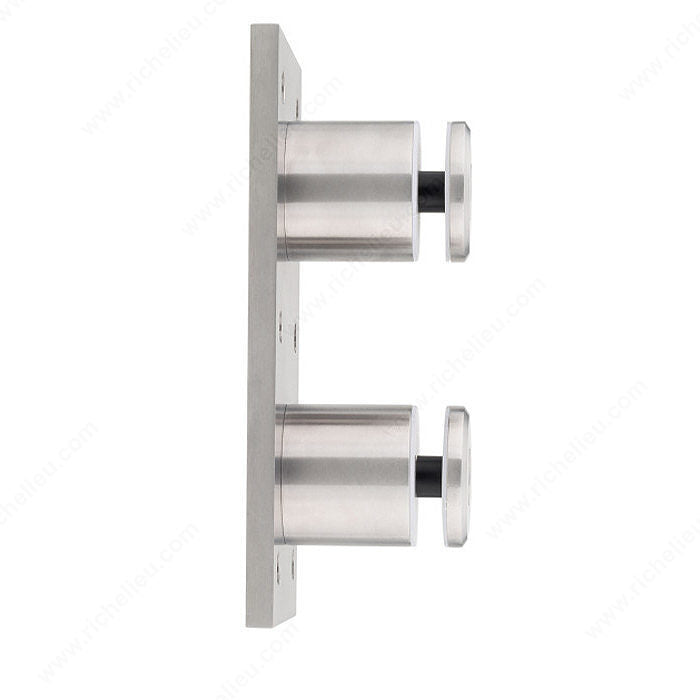 Round Double-Point Support System for Glass Railing