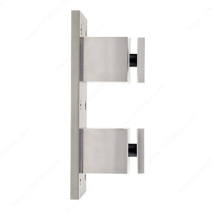Square Double-Point Mounting Bracket for Glass Railing
