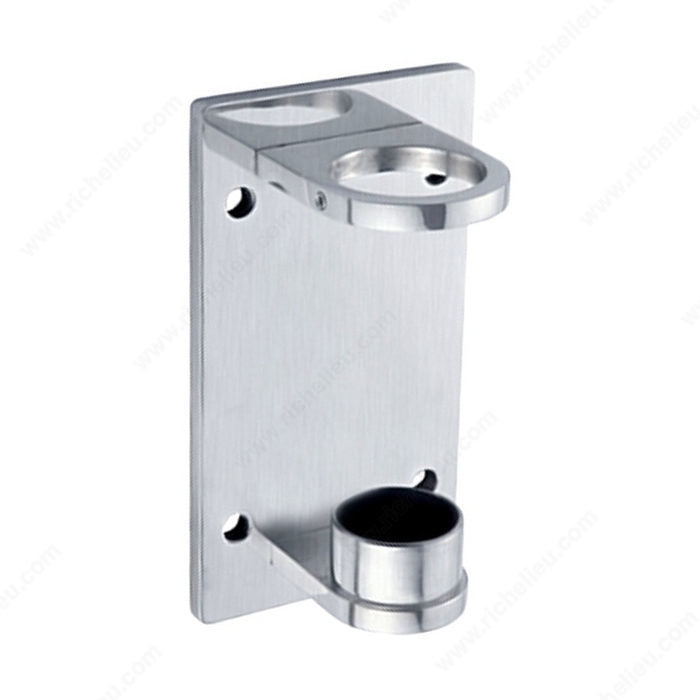 Rectangular Fascia Mount Bracket for Round Baluster Post