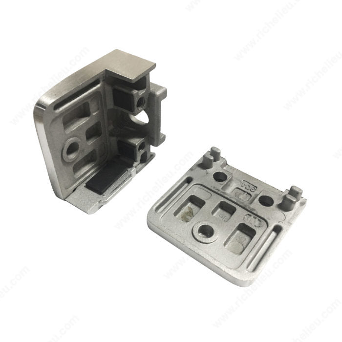 Square Glass Clamp - Flat Post Mount - Model 505