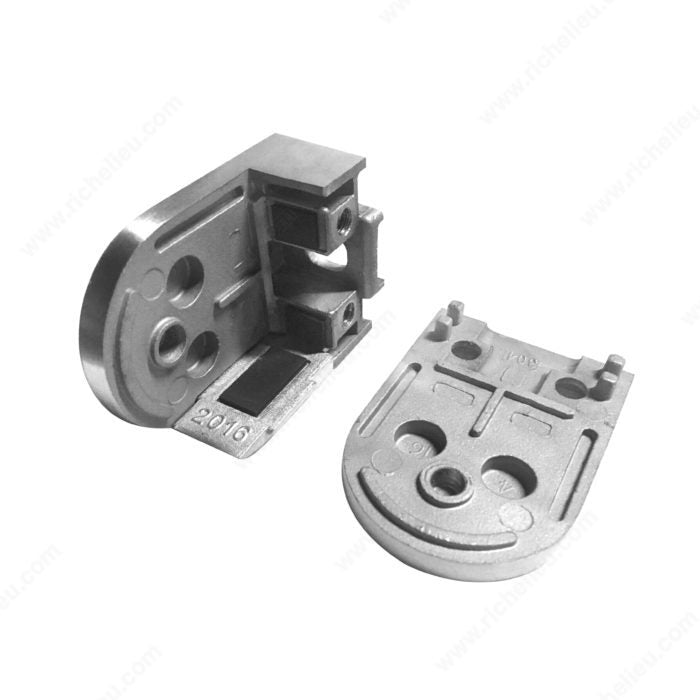 Round Glass Clamp - Flat Post Mount - Model 510