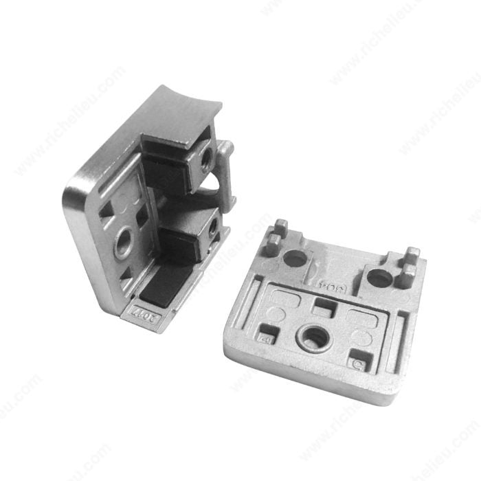 Square Glass Clamp - Round Post Mount - Model 506