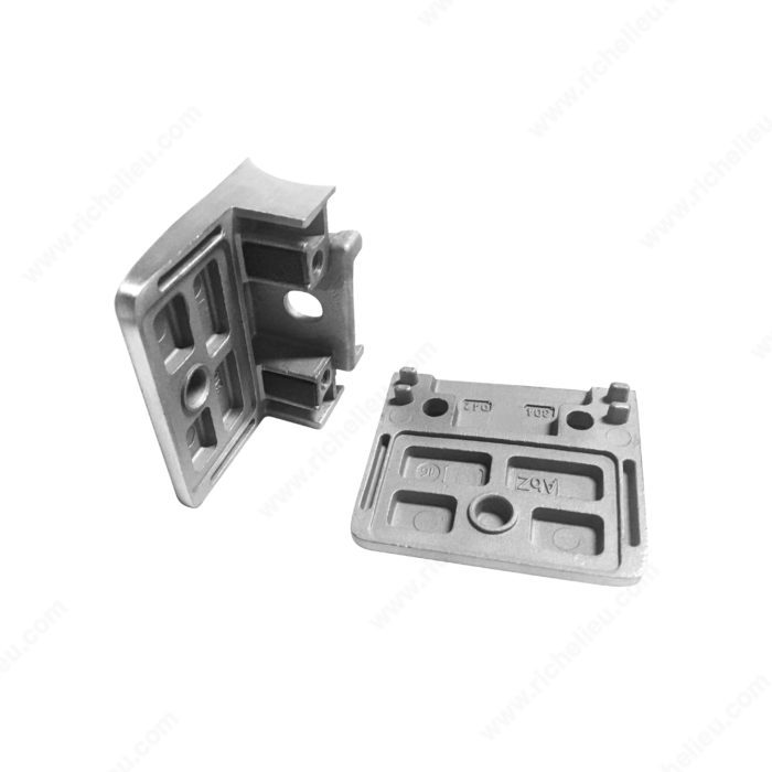 Rectangular Glass Clamp - Round Post Mount - Model 509