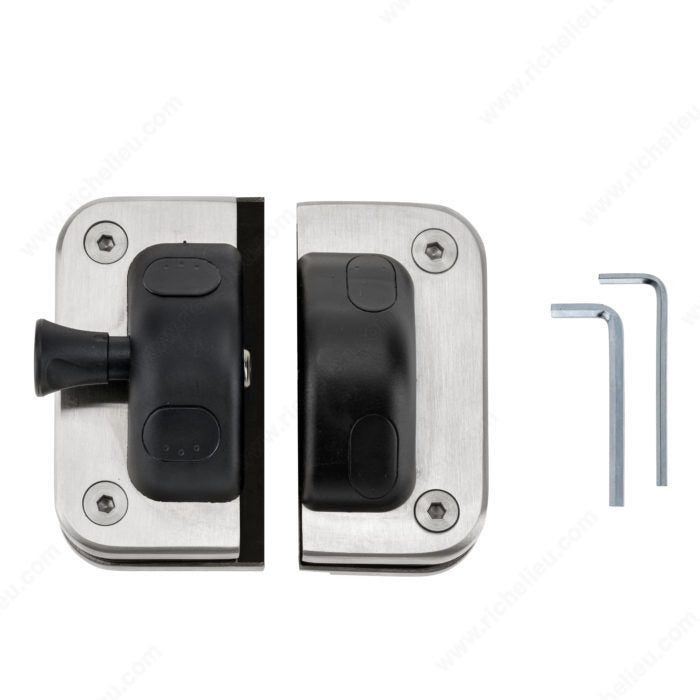 180° Glass-to-Glass Magnetic Safety Gate Latch