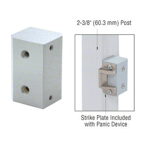 CRL Aluminum Surface Mount Strike Plate Block