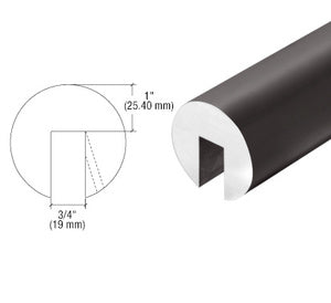 CRL-Blumcraft® 338 Series 2-1/2" Diameter Extruded Aluminum Cap Rail